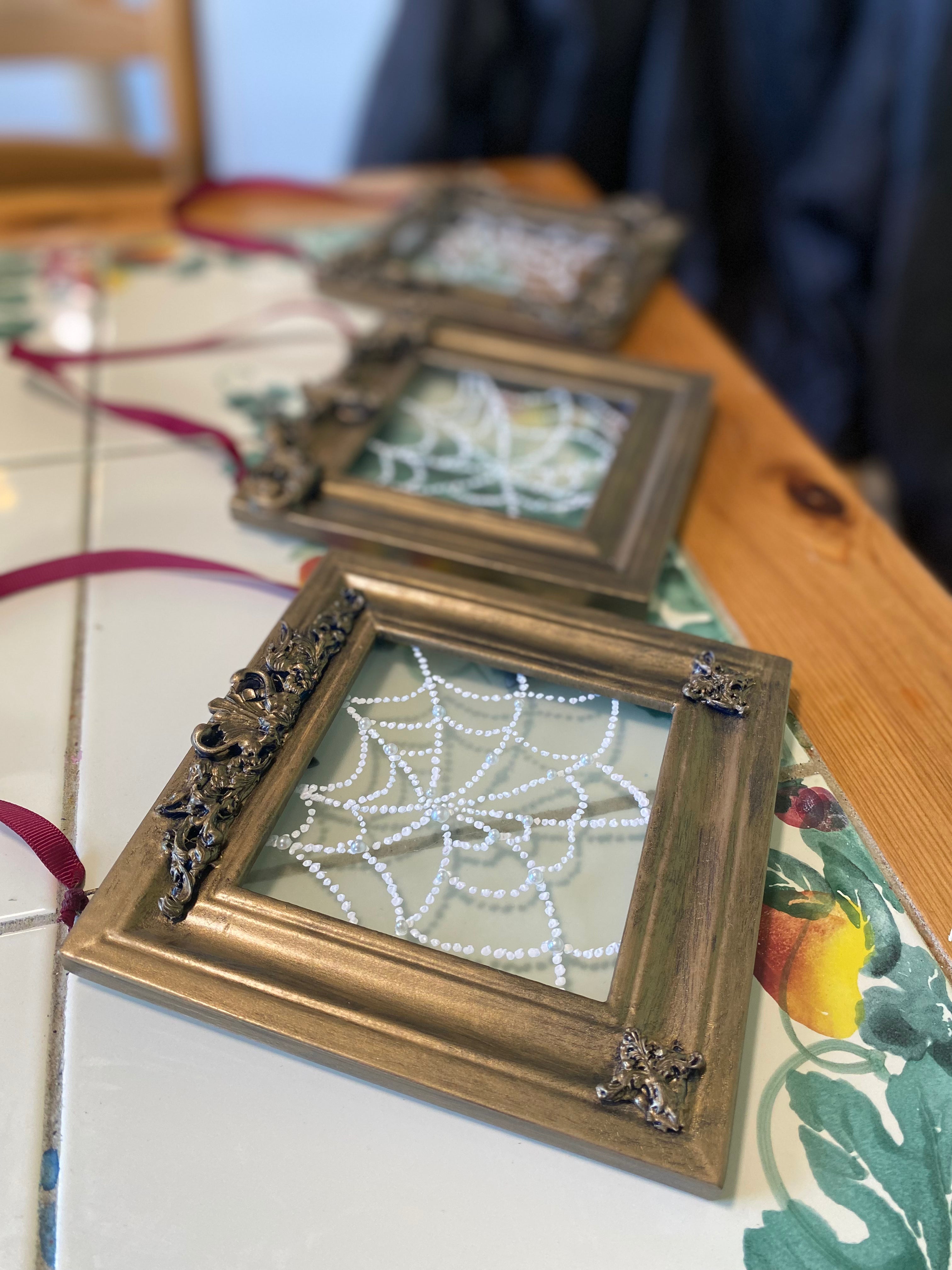 Antique Spiderweb Frames
